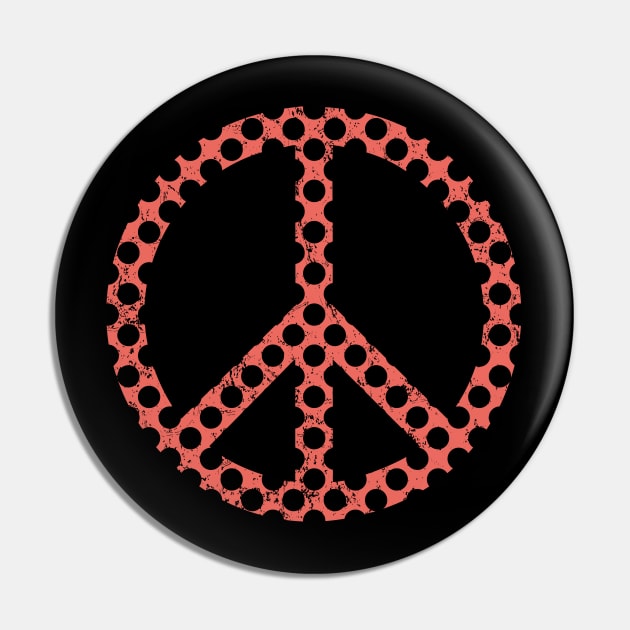 Peace (Holey Orange) Pin by ORENOB