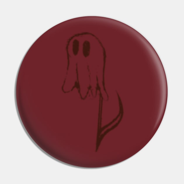 Ghost Note Pin by AntlerHillArts