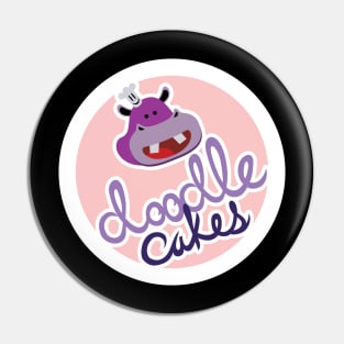 Doodlecakes Circle Logo Pin