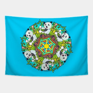 Panda Mandala Tapestry