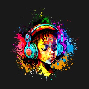 hip Hop girl watercolor T-Shirt