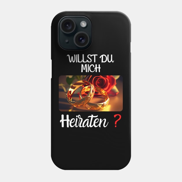 Will You Marry Me? 3 (en) Marriage Proposal Phone Case by PD-Store