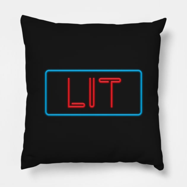 Neon Lit Pillow by Woah_Jonny