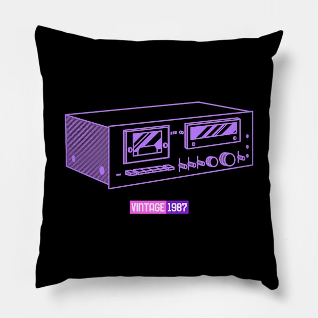 Audio Controller - Retro and Nostalgic Pillow by LetShirtSay