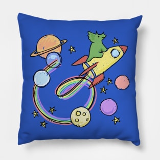 The Triceratops on the Rocket Pillow