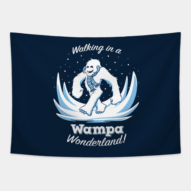 Walking in a Wampa Wonderland Tapestry by DoodleDojo