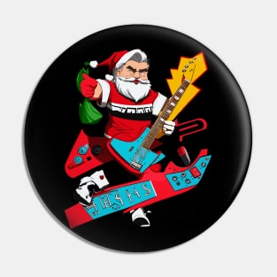 Santa Claus Guitar Pin