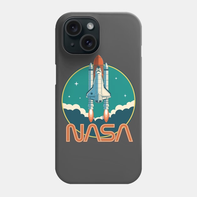 NASA Retro Vintage Space Logo Phone Case by ericb