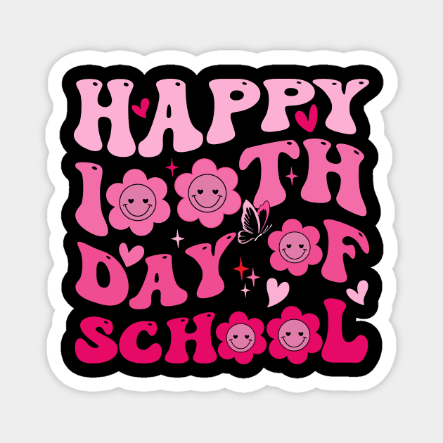 Happy 100th Day Of School Teacher Appreciation Magnet by ArtistTee ⭐⭐⭐⭐⭐