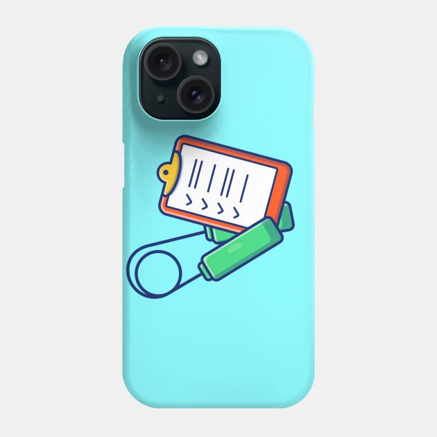 Hand Training And Workout Board Cartoon Phone Case by Catalyst Labs