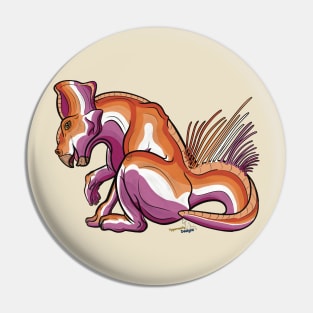 Lesboceratops Lesbian Pride Pin