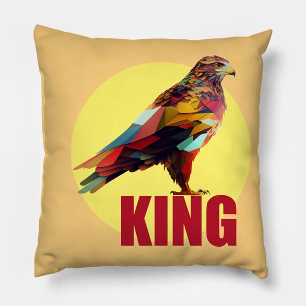 Eagle - King of the Birds Pillow by i2studio