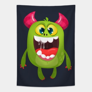 Cartoon monster charcter Tapestry