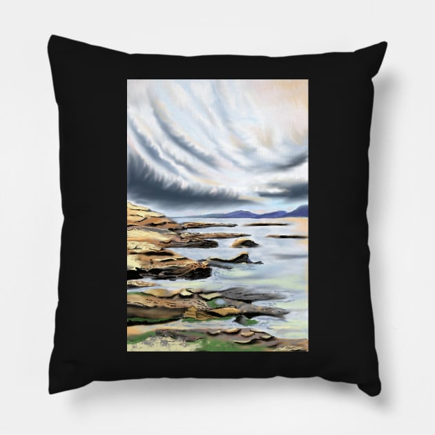 Calm before the Storm Pillow by DoraBlackwood