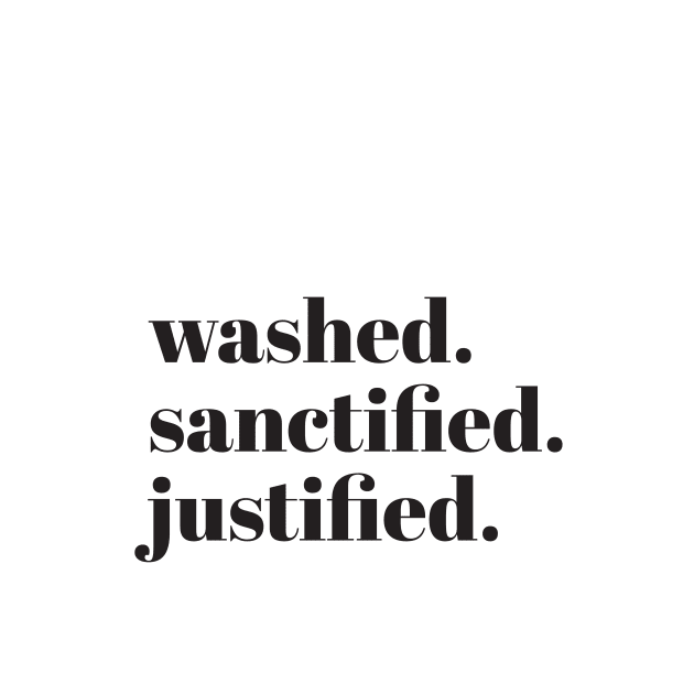 Washed Sanctified Justified: White and black by sincerely-kat