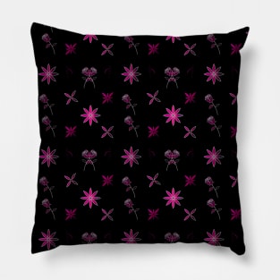 Beautiful Flowers Seamless Pattern With pink Pillow