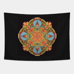 Decorative ornament in folkloristic style as pattern Tapestry