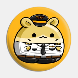 Cute Hamster Pilot Pin