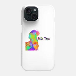 Shih Tzu Colorful Doggie Phone Case