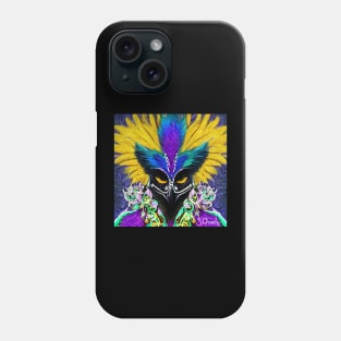 Mardi Gras raven 2023 Phone Case