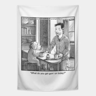 Morning Plans Tapestry