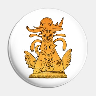 Animal Totem Pole Pin