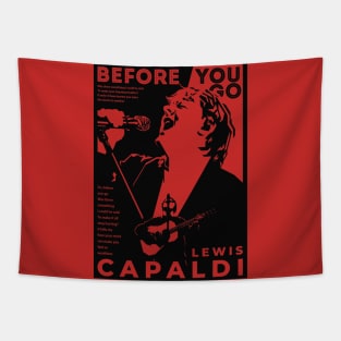 Lewis Capaldi Concert Silhouette Tapestry