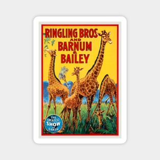 Ringling Bros and Barnum and Bailey USA Vintage Poster Magnet