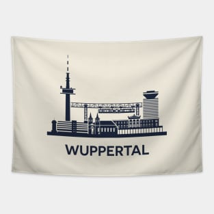 Wuppertal Skyline Emblem Tapestry