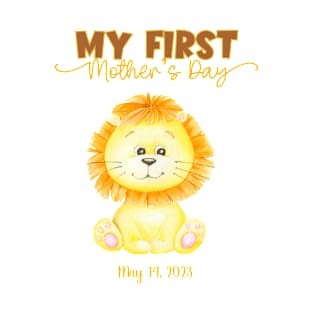 Mother's Day Baby Lion Design T-Shirt