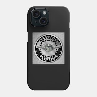 Retro Aviation Art Badge Phone Case