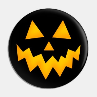 Halloween Glowing Pumpkin Face Jack o Lantern Pin