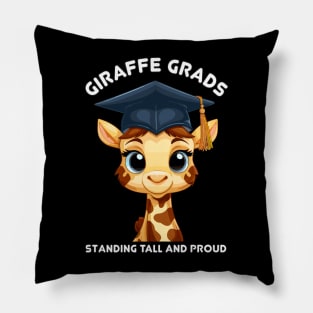 Funny quote of graduation giraffe Pillow