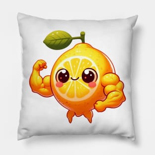 Cute Muscular Lemon Pillow