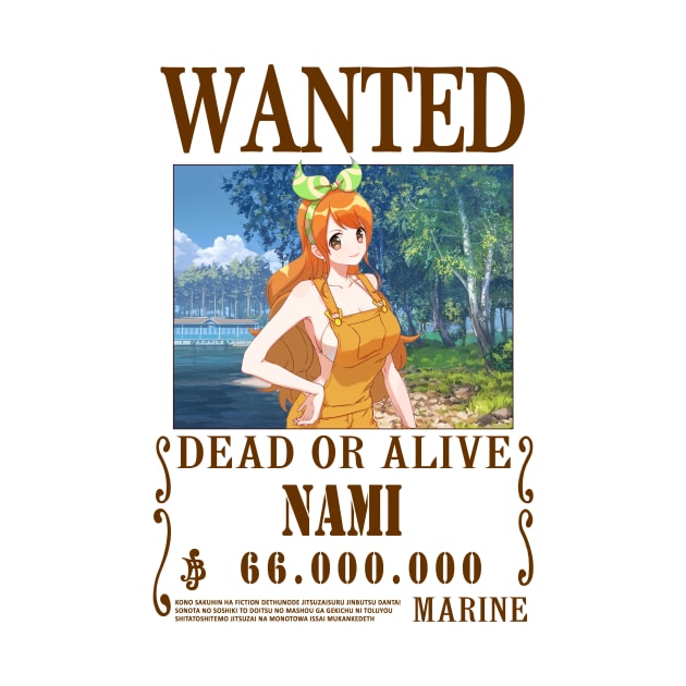 Nami One Piece Wanted by Teedream