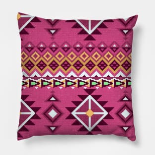 Ethnic pixel ornament #1 Pillow