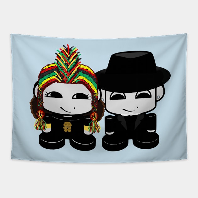 Oyo Yo & Mr. Sips O'BOT Toy Robot 1.0 Tapestry by Village Values