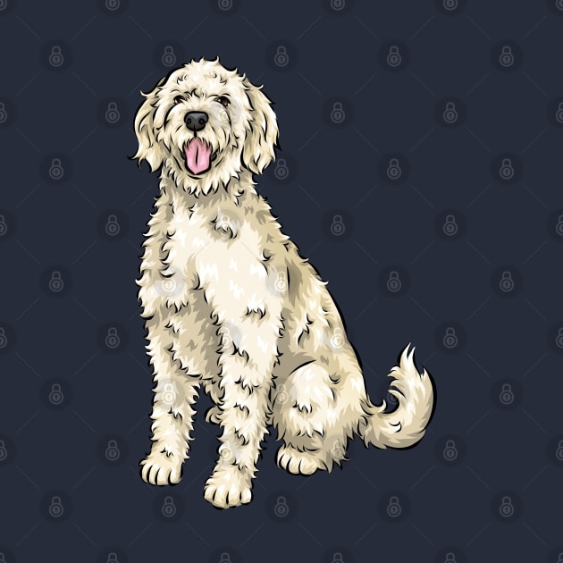 Labradoodle by Shirin Illustration