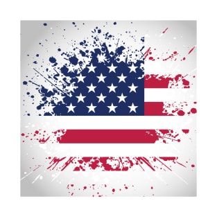 American Flag Design. T-Shirt