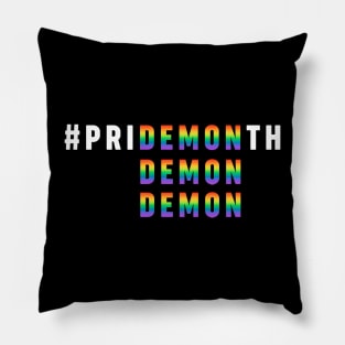 Pride Month PriDEMONth LGBT Support Pillow