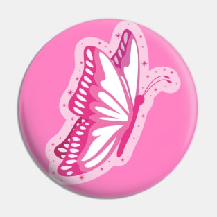 Cute Pink Butterfly Design Pin