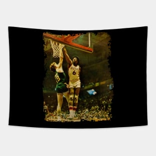 Dr. J Over Dave Cowens Tapestry