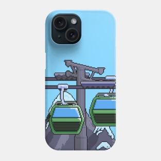 Pixel Art Cable car Phone Case