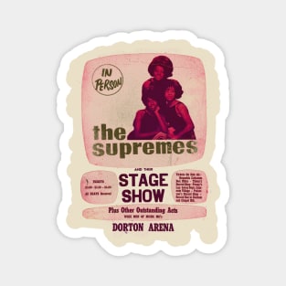 Diana Ross and the Supremes concert poster Magnet