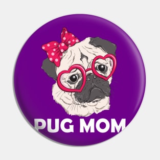 Pug Mom Pin