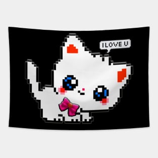 8bit cat Tapestry