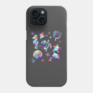 Love life Tie died sea life design Phone Case