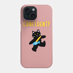 confident cat Phone Case