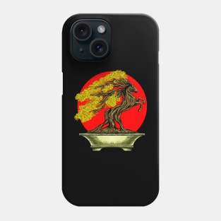 Bonsai horse red moon Phone Case