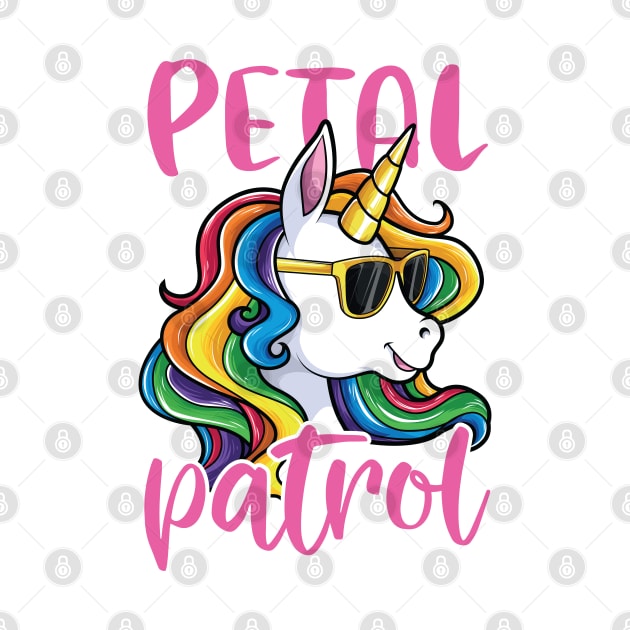 Flower Girl Shirt Wedding Unicorn Petal Patrol by Pennelli Studio